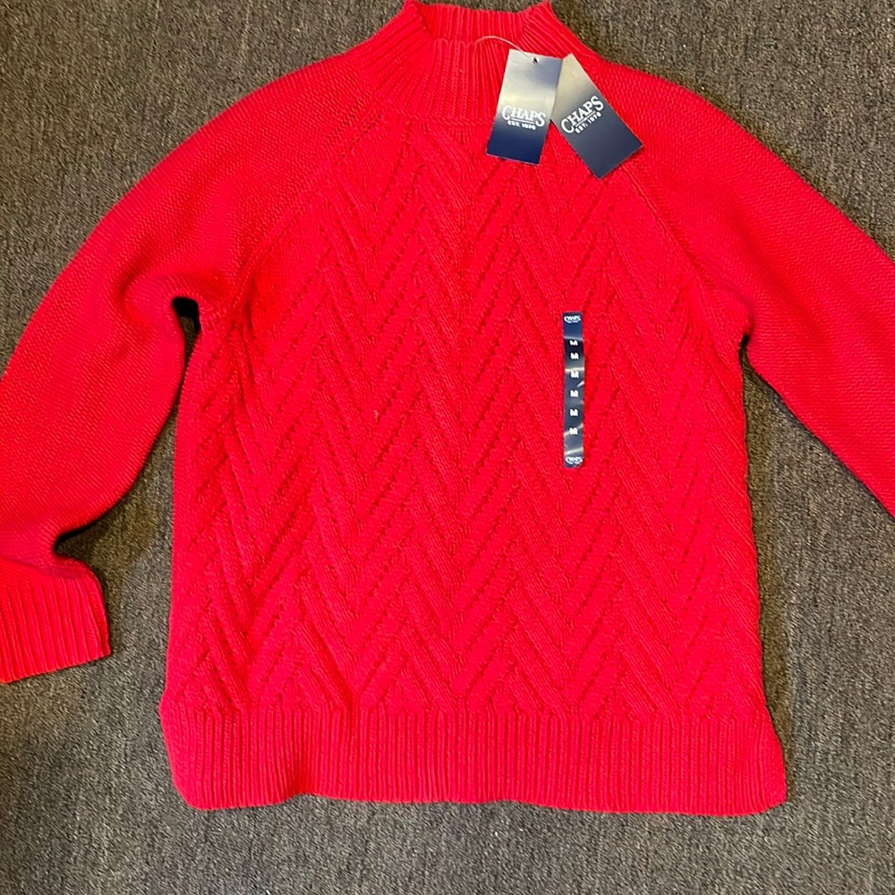 Chaps red sweater